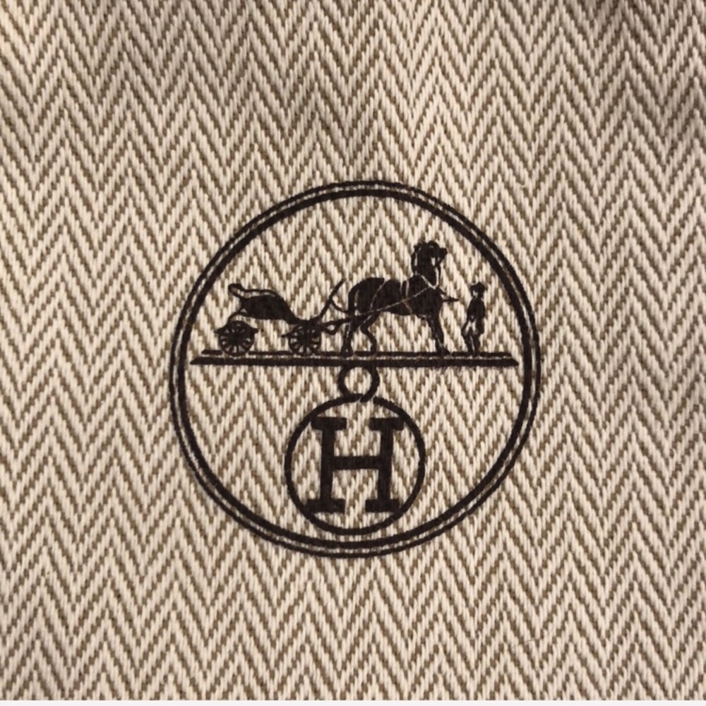 NEW MINT Authentic Hermes Mini Drawstring Dust Bag - Picture 3 of 8